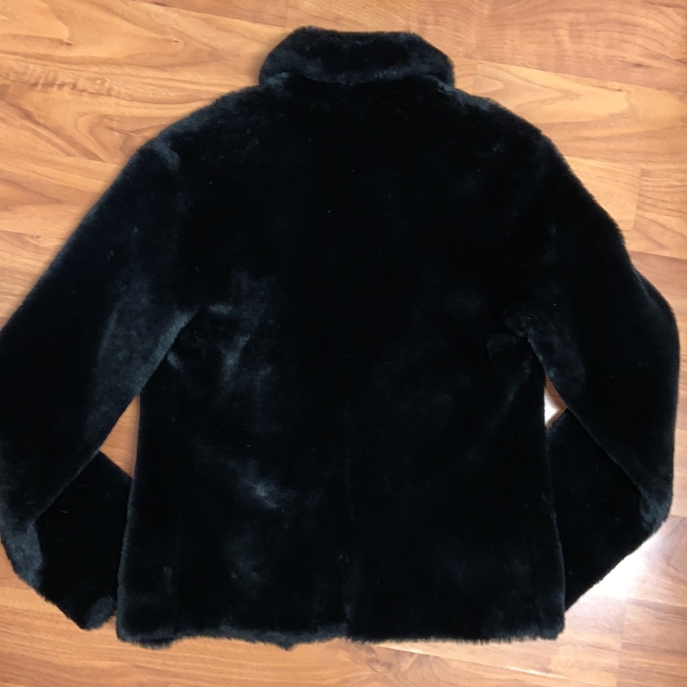 Super Rare Guess Jeans Glamour Faux Fur Jacket Coat - Picture 8 of 13